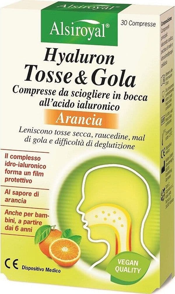 HYALURON-TOSSE&GOLA-ARANCIA-30-COMPRESSE
