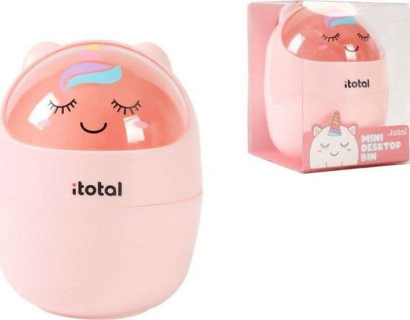 I-total Mini Cestino Da Scrivania Mini Pattumiera Da Tavolo Con Coperchio Basculante in Cestini per la carta Cartoleria Deja Vu - Crotone, commercioVirtuoso.it
