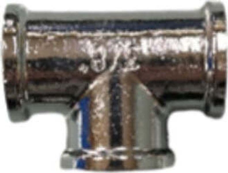 IDRO-POINT---TEE-IN-OTTONE-CROMATO-3/8