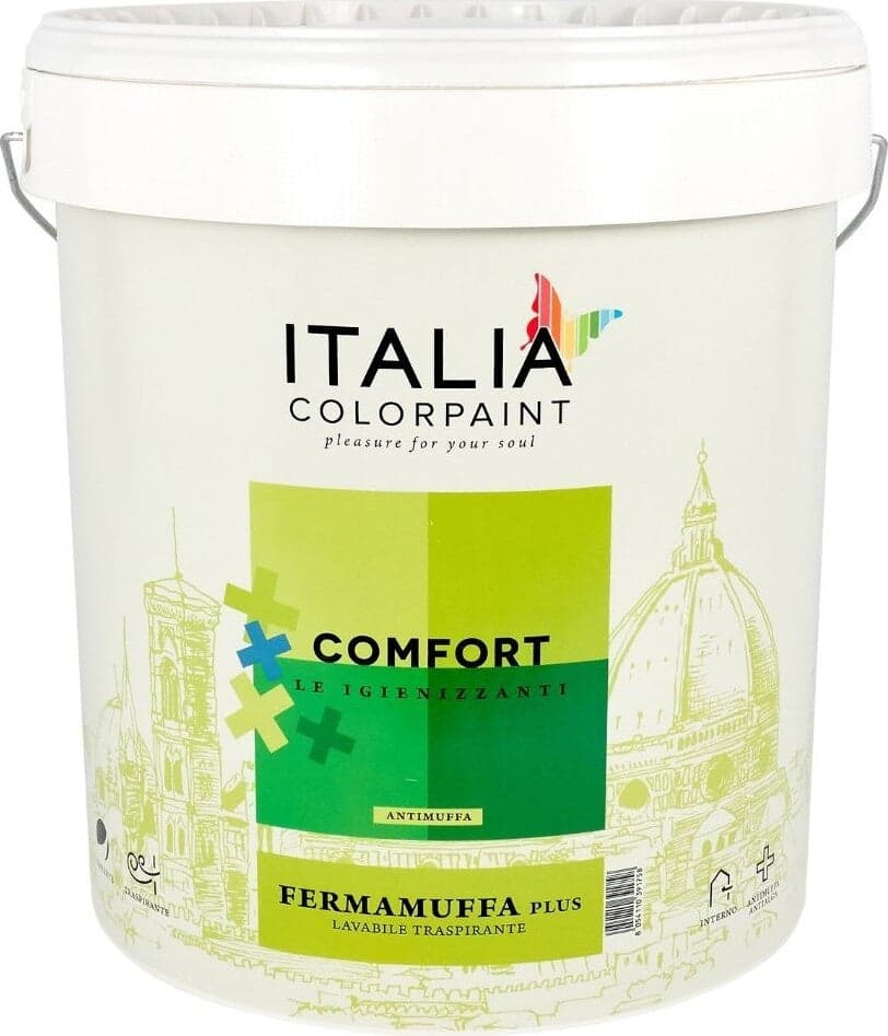 Idropittura Antimuffa Lavabile Fermamuffa Plus Traspirante Bianco Litri 13 Fai da te/Pitture trattamenti per pareti e utensili/Vernice e fondo/Pittura per pareti Ogomondo - Martina Franca, Commerciovirtuoso.it
