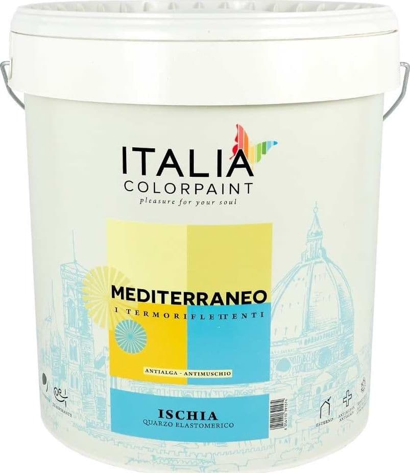 Idropittura Quarzo Elastomerico Termoriflettente Ischia Antialga Bianco Litri 13 Fai da te/Pitture trattamenti per pareti e utensili/Vernice e fondo/Pittura per pareti Ogomondo - Martina Franca, Commerciovirtuoso.it