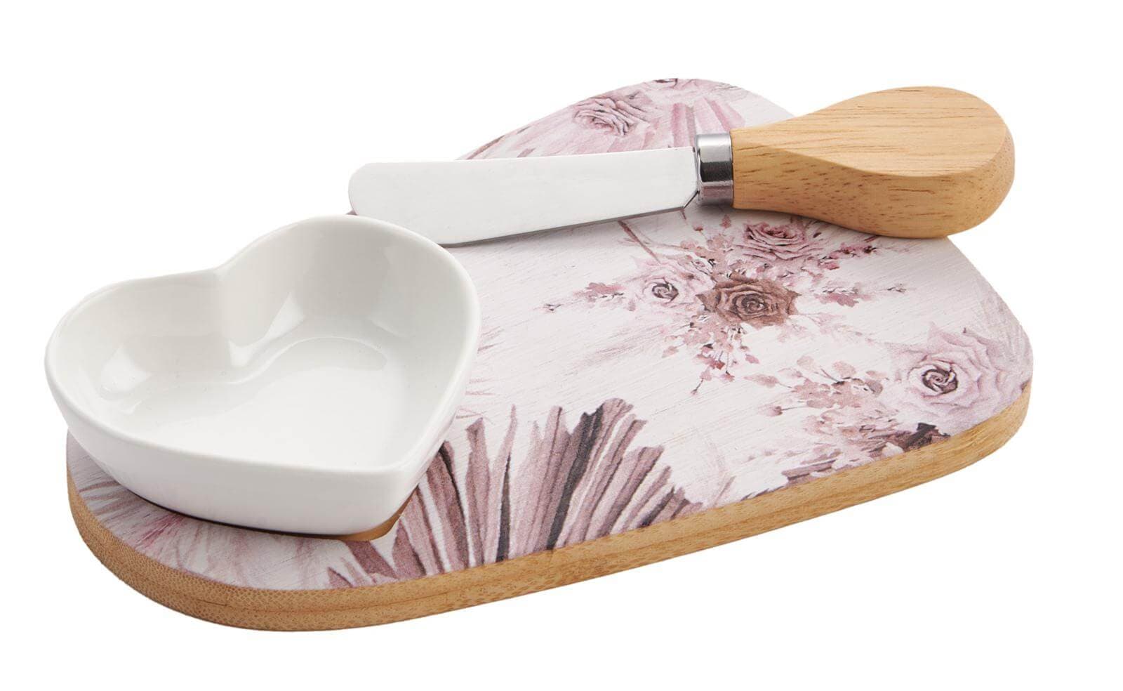 3 Pezzi Set coltello con ciotola Special Gifts Rose in Set di coltelli da cucina The King Luxury - San Marcellino, commercioVirtuoso.it