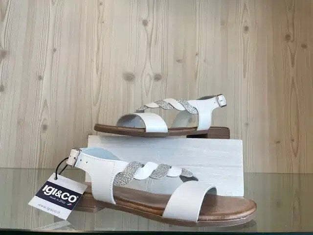 IGI&CO Sandali Donna Bianco Argento in Sandali moda Calzature Durello - Agna, commercioVirtuoso.it