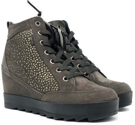 IGI&CO Scarponcino Donna Scamosciato grigio con stass in Stivali Calzature Durello - Agna, commercioVirtuoso.it