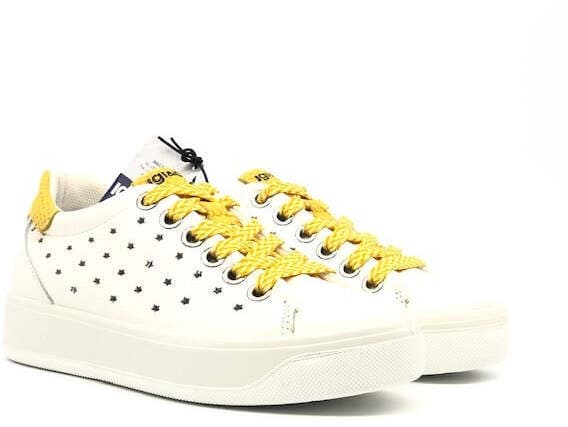 IGI&CO Sneaker donna con stelle bianco/ giallo in Sneaker casual Calzature Durello - Agna, commercioVirtuoso.it