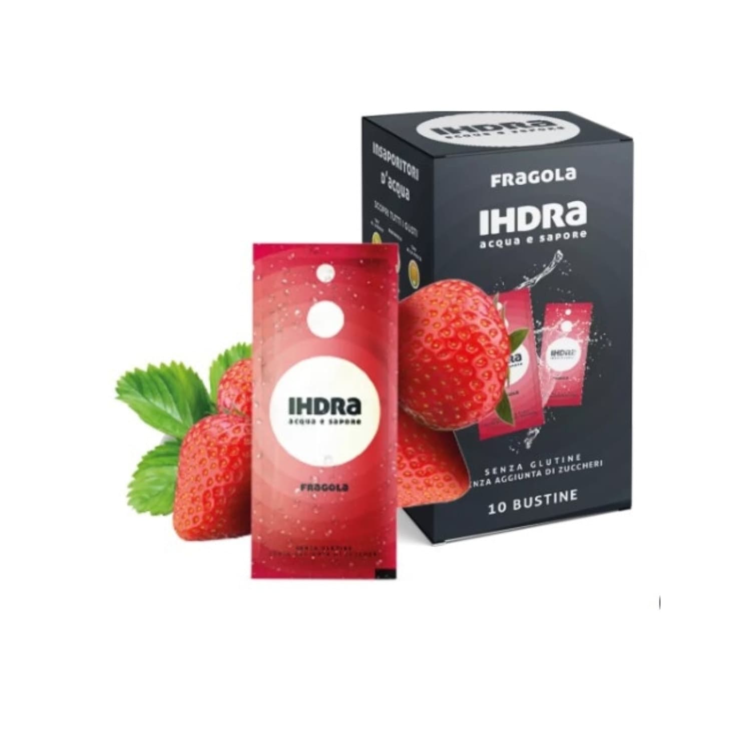 Ihdra-Insaporitore-Acqua-Gusto-Fragola-Box-Da-10-Bustine