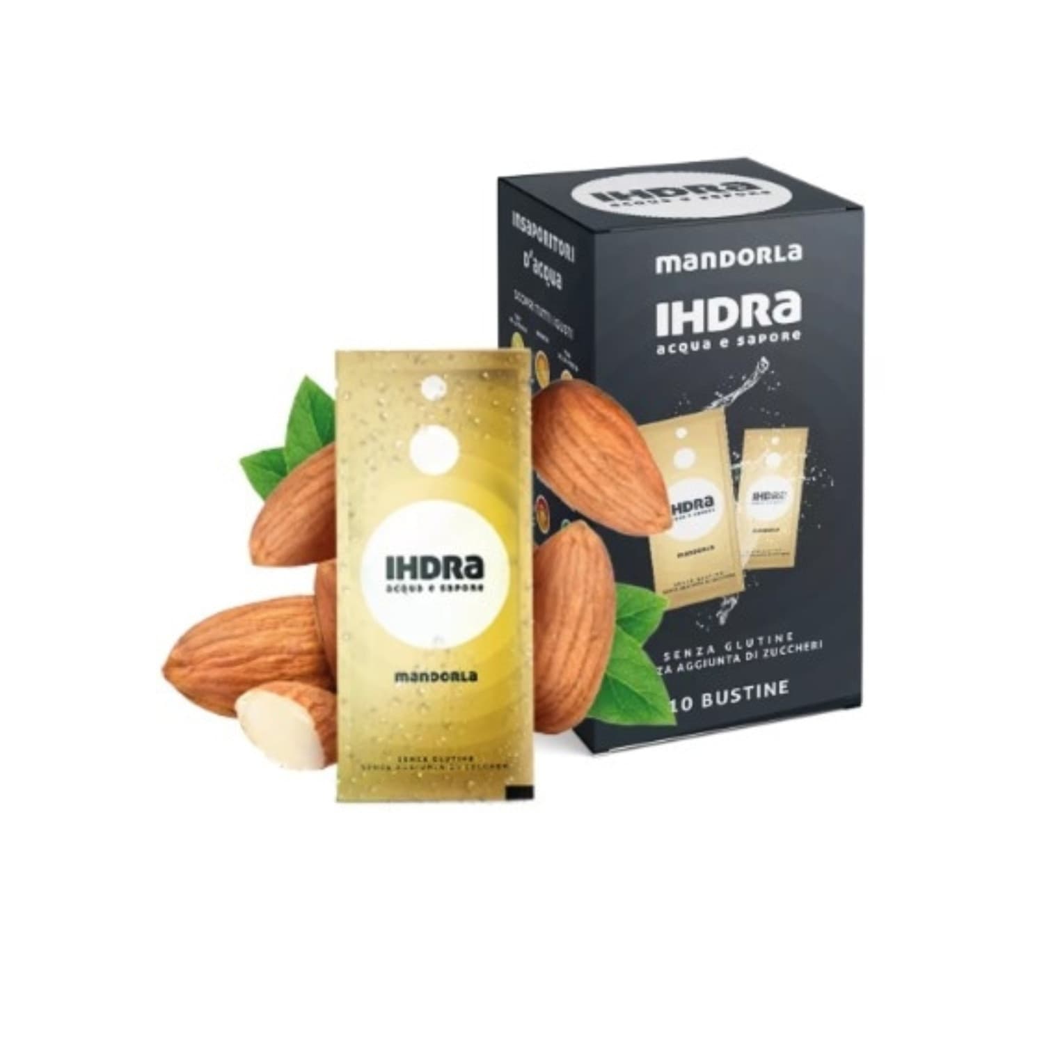 Ihdra-Insaporitore-Acqua-Gusto-Mandorla-Box-Da-10-Bustine