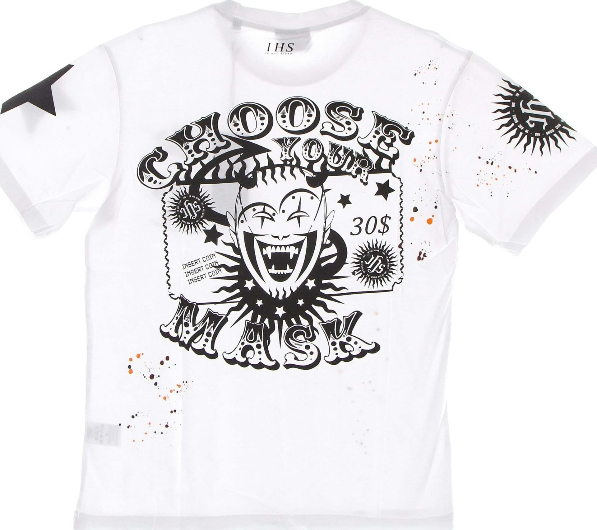 IHS-Maglietta-Uomo-Choose-Your-Mask-Tee-White-da-uomo