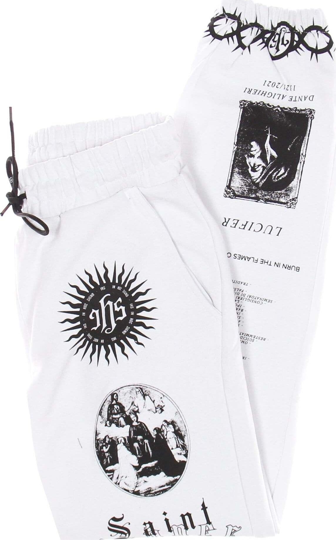 IHS-Pantalone-Tuta-Leggero-Uomo-Solid-Manifesto-Jogger-White-da-uomo