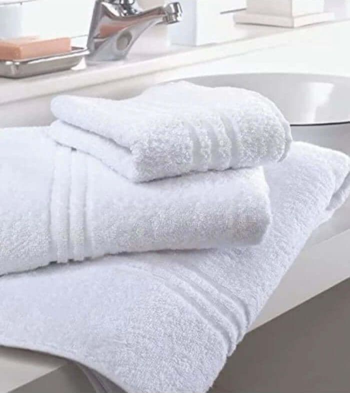Set 6 asciugamani viso Antica Tessitura Italiana Continental 55x105 cm in spugna di cotone, Made in Italy