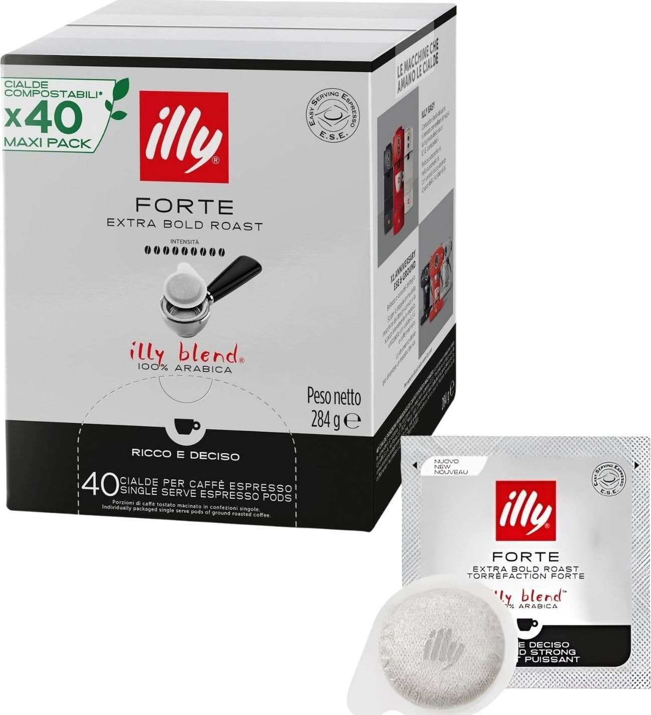 illy Caffe' Cialde 44mm Forte 40pz