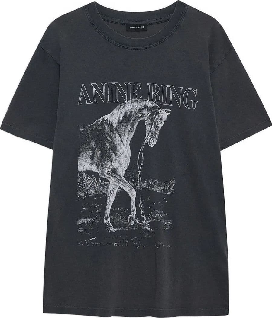 ANINE BING <h4>Anine Bing - T-Shirt lili tee horse</h4> da donna in Canotte e top Drestige - Casamassima, commercioVirtuoso.it