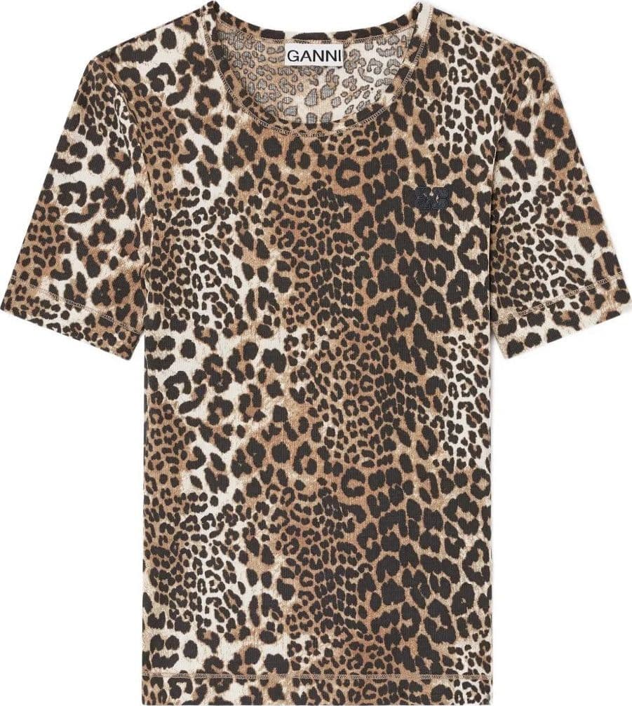 GANNI <h4> - T-Shirt con Stampa Animalier</h4> da donna in T-shirt Drestige - Casamassima, commercioVirtuoso.it
