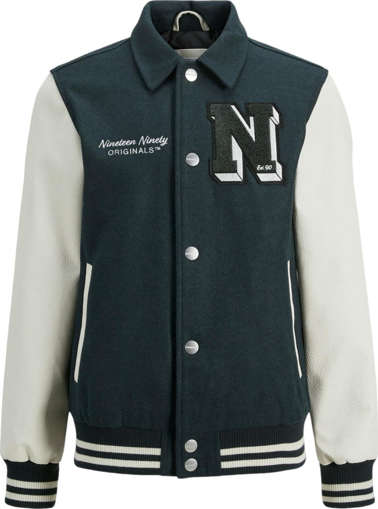 JACK & JONES Jack & Jones - Giubbotto Verde/panna College 12261333 da bambino in Giacche sportive e tecniche Drestige - Casamassima, commercioVirtuoso.it