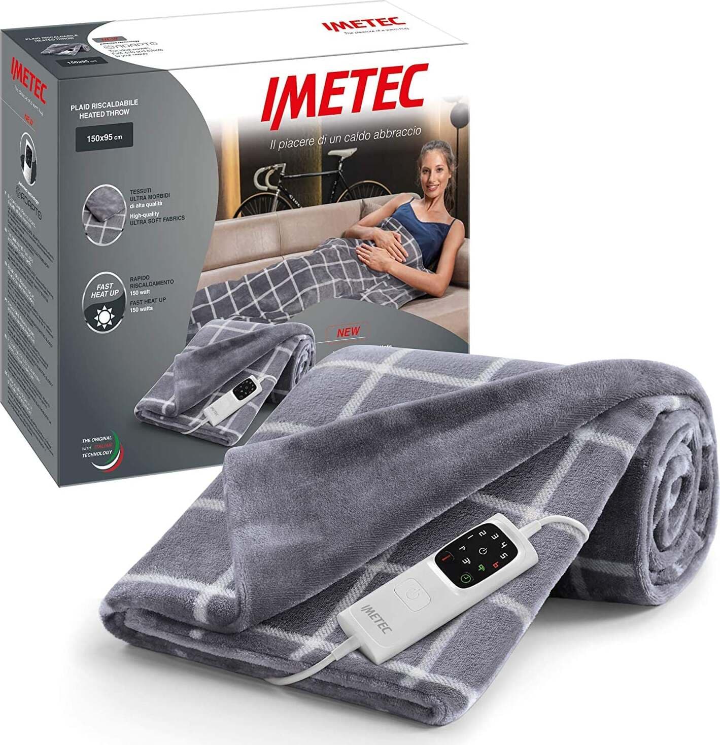 Imetec Adapto Velvet Square Plaid Riscaldabile, 150 x 95 cm Casa e cucina/Tessili per la casa/Biancheria da letto/Copriletti Scontolo.net - Potenza, Commerciovirtuoso.it