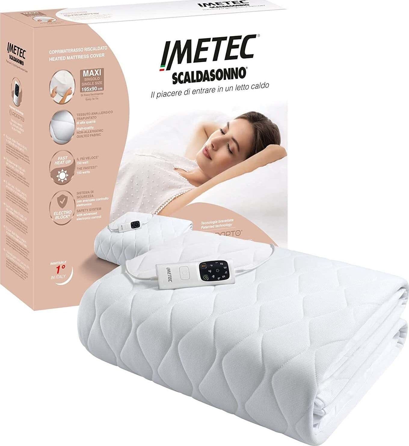 Imetec-Scaldasonno-Adapto-maxi-coprimaterasso-singolo-195x90-cm