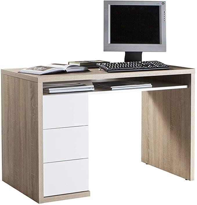 Scrivania con 3 cassetti, postazione porta PC da ufficio e cameretta 110 cm "Made in Italy" Casa e cucina/Arredamento/Studio/Scrivanie e postazioni di lavoro/Postazioni di lavoro per computer Decor Space - Altamura, Commerciovirtuoso.it