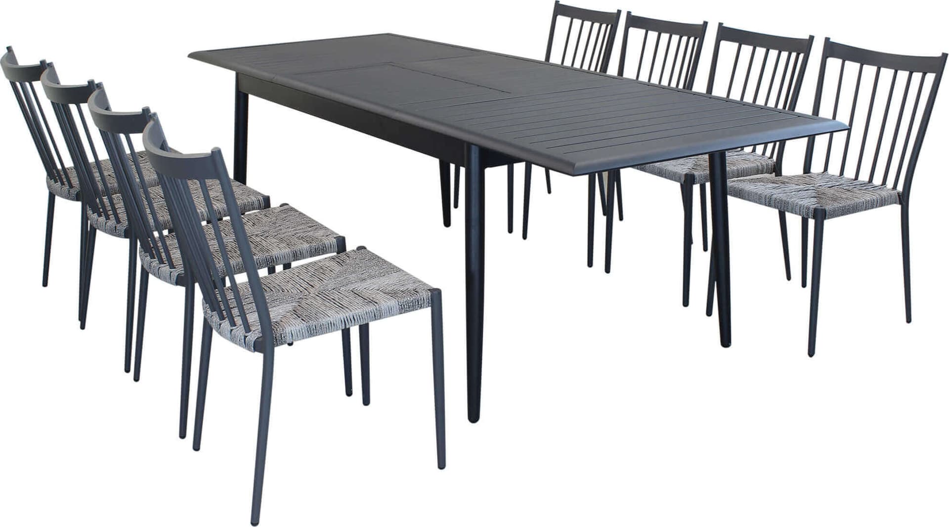 IMPERIUM---set-tavolo-in-alluminio-cm-160/240x90x76-h-con-8-sedute-Antracite-Milani-Home