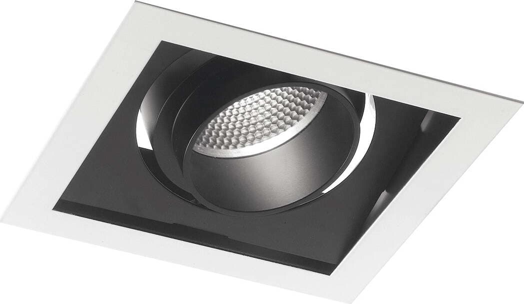 Incasso Led Apollo Orientabile Bianco/Nero 45W 3600Lm 3000K 18,8X18,8X12Cm Illuminazione/Illuminazione bagno/Luci ad incasso Led Mall Home - Napoli, Commerciovirtuoso.it