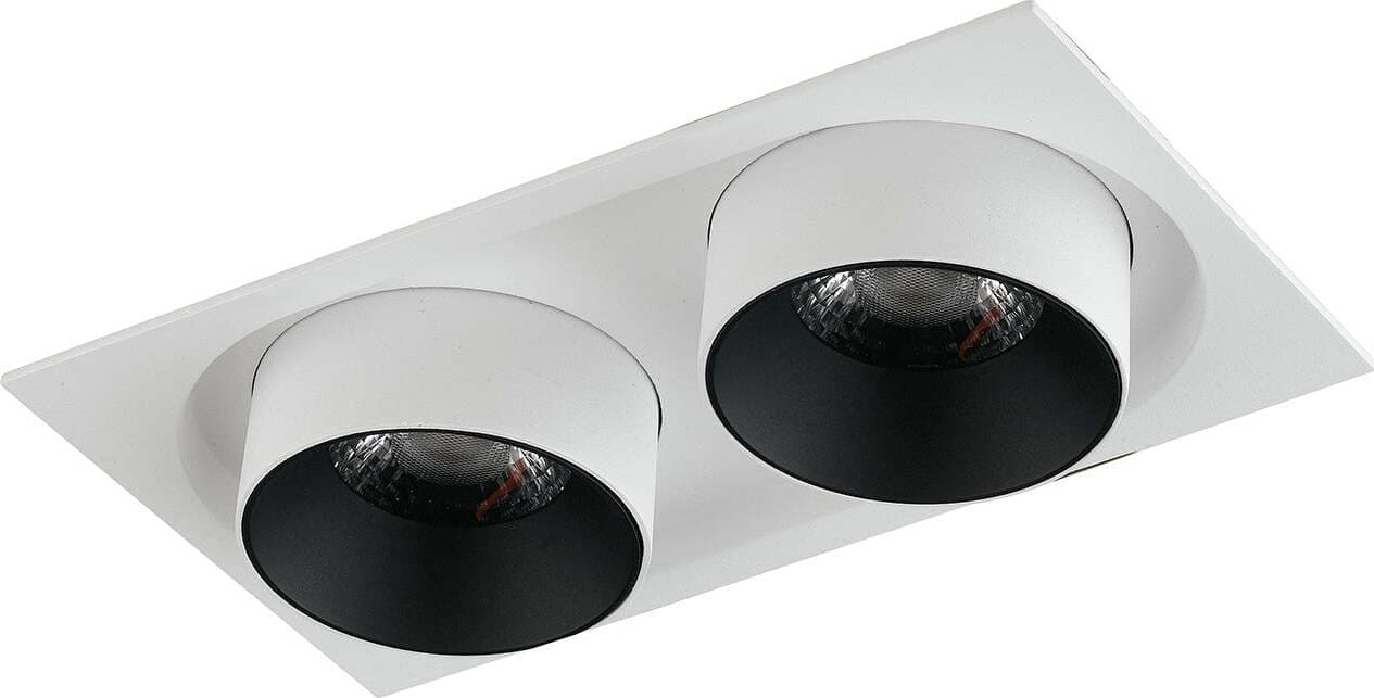 Incasso Led Outsider Orientabile Bianco 2X15W 2400Lm 4000K 10X18,4X9,4Cm Illuminazione/Illuminazione per interni/Luci da incasso/Portafaretti da incasso Led Mall Home - Napoli, Commerciovirtuoso.it