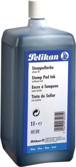 Inchiostro - 1 L - senza olio - blu - Pelikan Cancelleria e prodotti per ufficio/Archivio ufficio e accessori per scrivania/Etichette divisori per schedario e timbri/Timbri e materiali per timbri/Tamponi asciuga inchiostro Eurocartuccia - Pavullo, Commerciovirtuoso.it