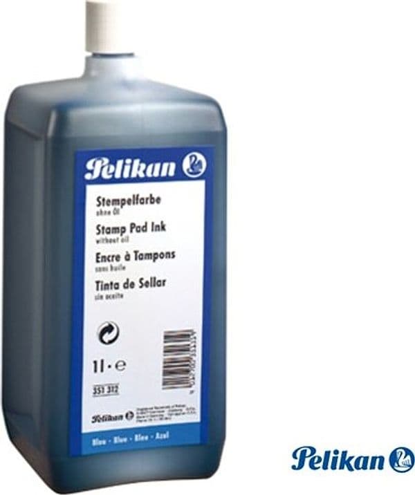 Inchiostro - 1 L - senza olio - nero - Pelikan Cancelleria e prodotti per ufficio/Archivio ufficio e accessori per scrivania/Etichette divisori per schedario e timbri/Timbri e materiali per timbri/Tamponi asciuga inchiostro Eurocartuccia - Pavullo, Commerciovirtuoso.it