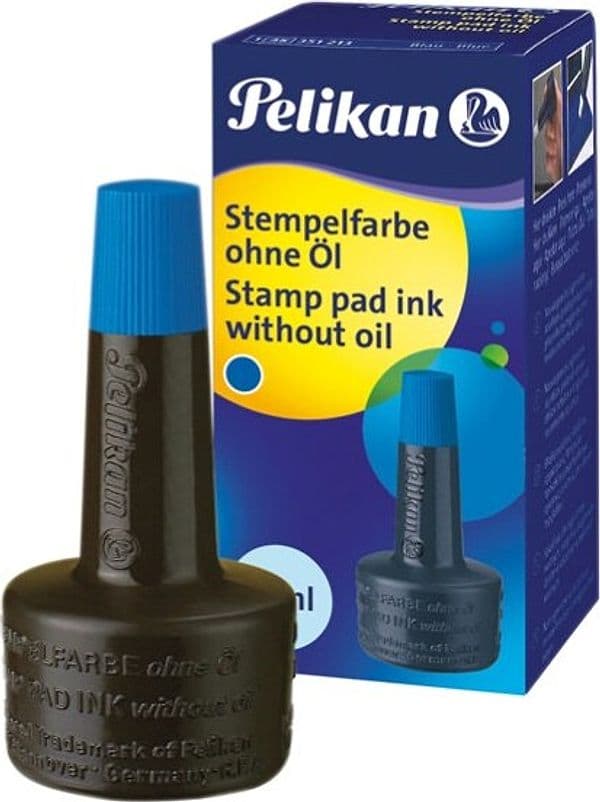 Inchiostro 4k per cuscinetti - senza olio - 28 ml - blu - Pelikan Cancelleria e prodotti per ufficio/Archivio ufficio e accessori per scrivania/Etichette divisori per schedario e timbri/Timbri e materiali per timbri/Tamponi asciuga inchiostro Eurocartuccia - Pavullo, Commerciovirtuoso.it