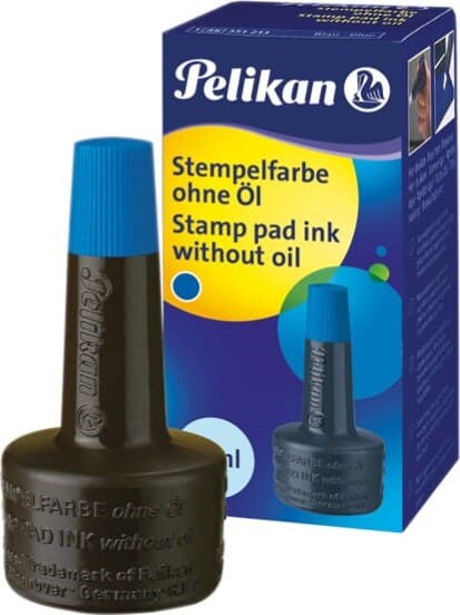 Inchiostro 4k per cuscinetti - senza olio - 28 ml - blu - Pelikan Cancelleria e prodotti per ufficio/Archivio ufficio e accessori per scrivania/Etichette divisori per schedario e timbri/Timbri e materiali per timbri/Tamponi asciuga inchiostro Eurocartuccia - Pavullo, Commerciovirtuoso.it