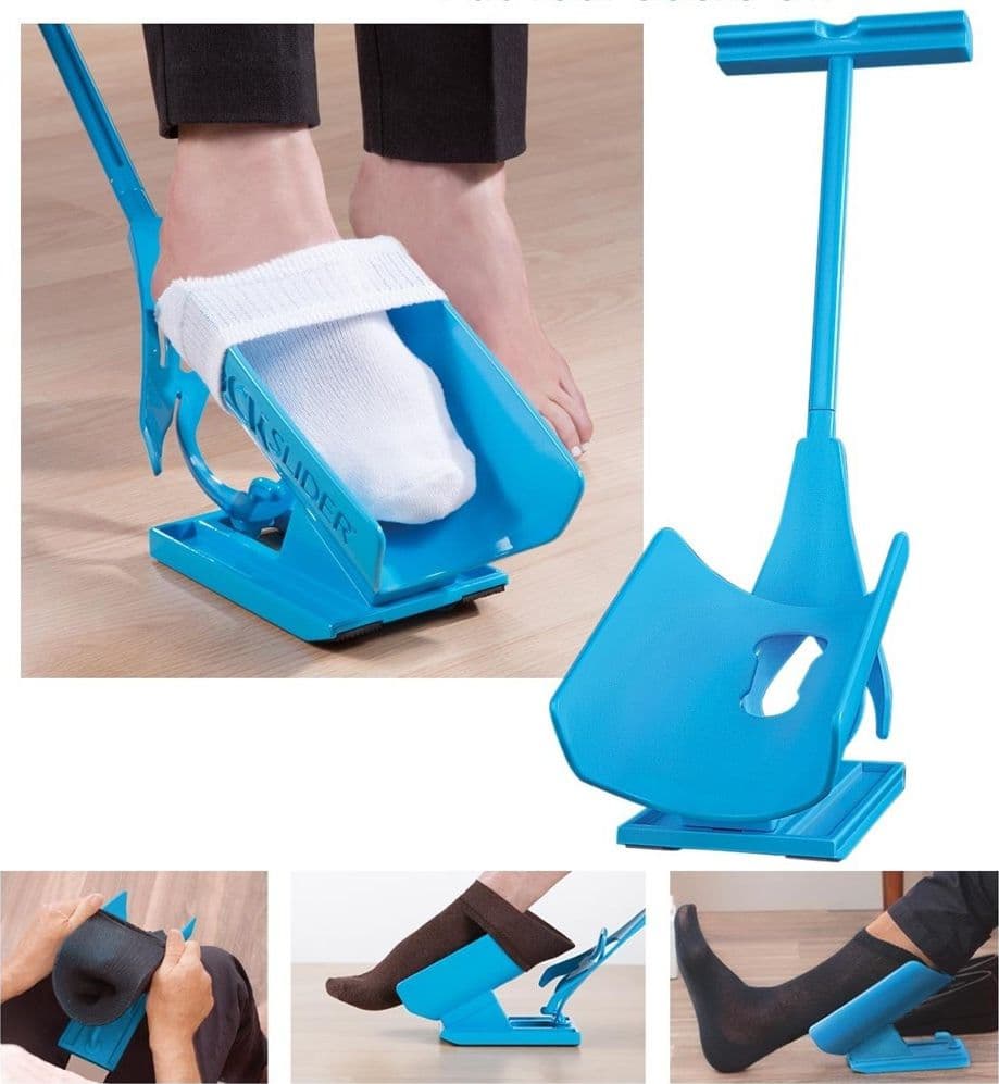 INFILA CALZINI STOCK SLIDER FACILE VELOCE DA USARE EASY OFF SOCK INFILARE CALZE Salute e cura della persona/Ausili per la mobilità e vita quotidiana/Ausili per vestirsi/Infilacalze Trade Shop italia - Napoli, Commerciovirtuoso.it
