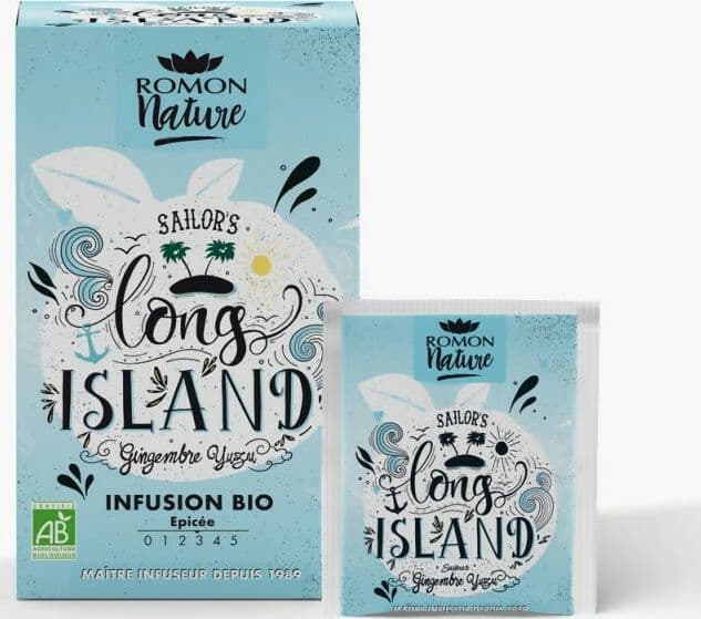 Infusion Sailor's Long Island bio - 16 bustine - infusione speziata a base di mela, menta piperita, zenzero e scorza di bergamotto è di per sé un'odissea.