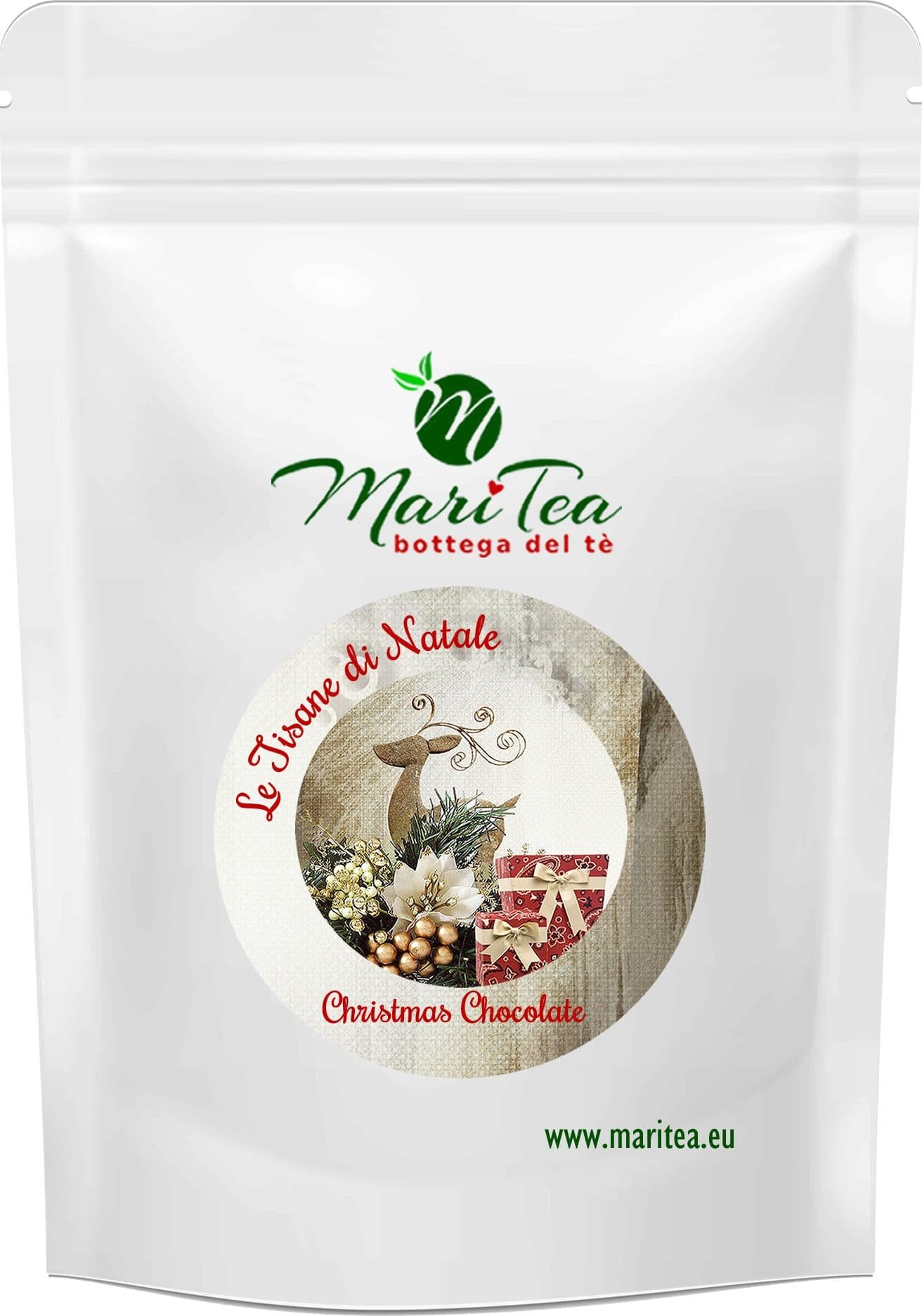 Infuso Christmas Chocolate Alimentari e cura della casa/Caffè tè e bevande/Tè e tisane/Infusi e tisane alle erbe MariTea bottega del Tè - Lodi, Commerciovirtuoso.it