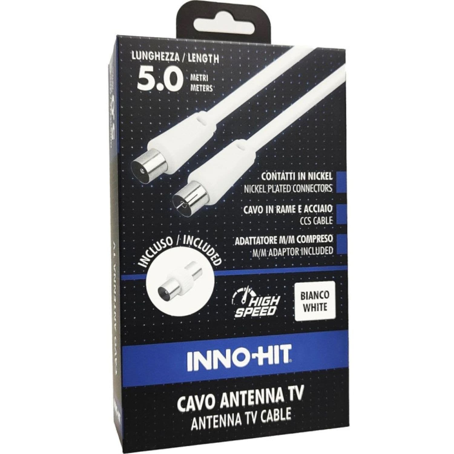 Inno-hit-cavo-antenna-m/f-5m-bianco