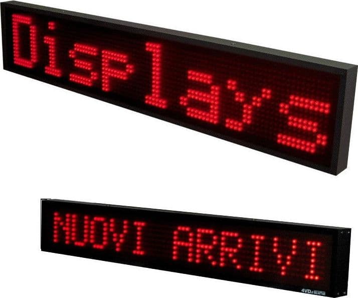 INSEGNA LUMINOSA A LED SCRITTA PERSONALIZZATA SCORREVOLE LUCE ROSSA 100 X 20 CM Trade Shop italia - Napoli, Commerciovirtuoso.it