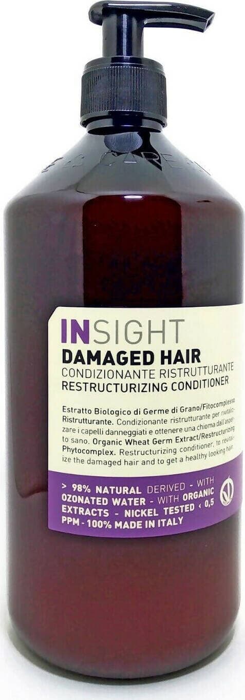Insight damaged Condizionante Ristrutturante 900 Ml È Un Balsamo Specifico Per Capelli Danneggiati.