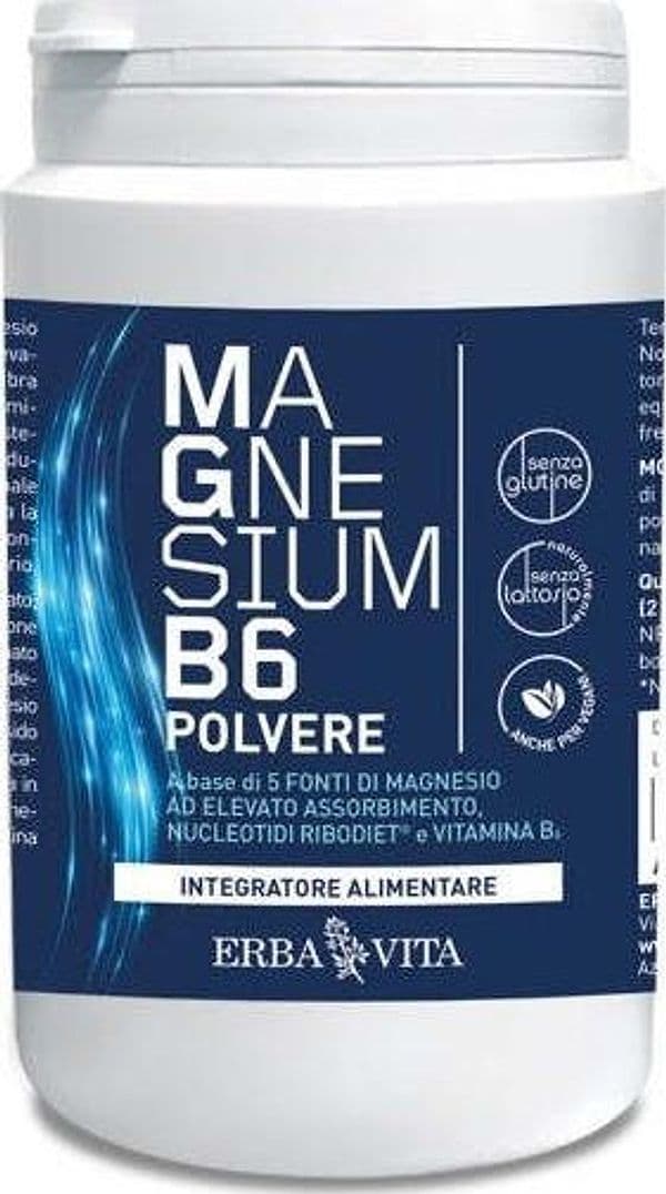 Integratore-alimentare-Magnesium-B6-Polvere-200-g-Erba-Vita