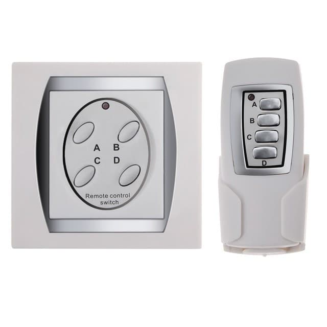 INTERRUTTORE CENTRALINA WIRELESS 4 CANALI DIGITALE ACCENSIONE LUCI + TELECOMANDO Fai da te/Materiale elettrico/Interruttori e dimmer/Interruttori dimmer Trade Shop italia - Napoli, Commerciovirtuoso.it