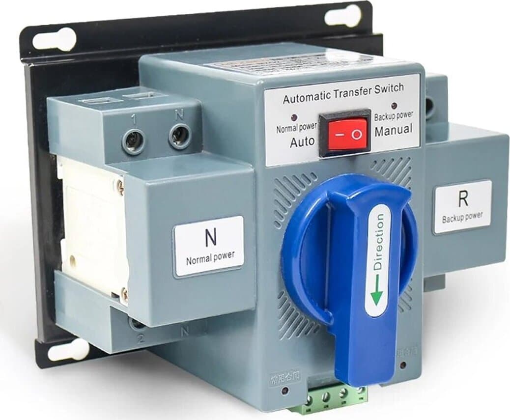 Interruttore Di Trasferimento Automatico A Doppia Alimentazione CA 220 V 2P 63A GCQ2 in Interruttori di base 85cento.it - Potenza, commercioVirtuoso.it