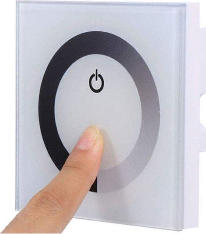 Interruttore Pannello Tattile Dimmer Touch per Luci e Strisce LED 12V - 24V Bianco in Spine intelligenti e telecomandate 85cento.it - Potenza, commercioVirtuoso.it