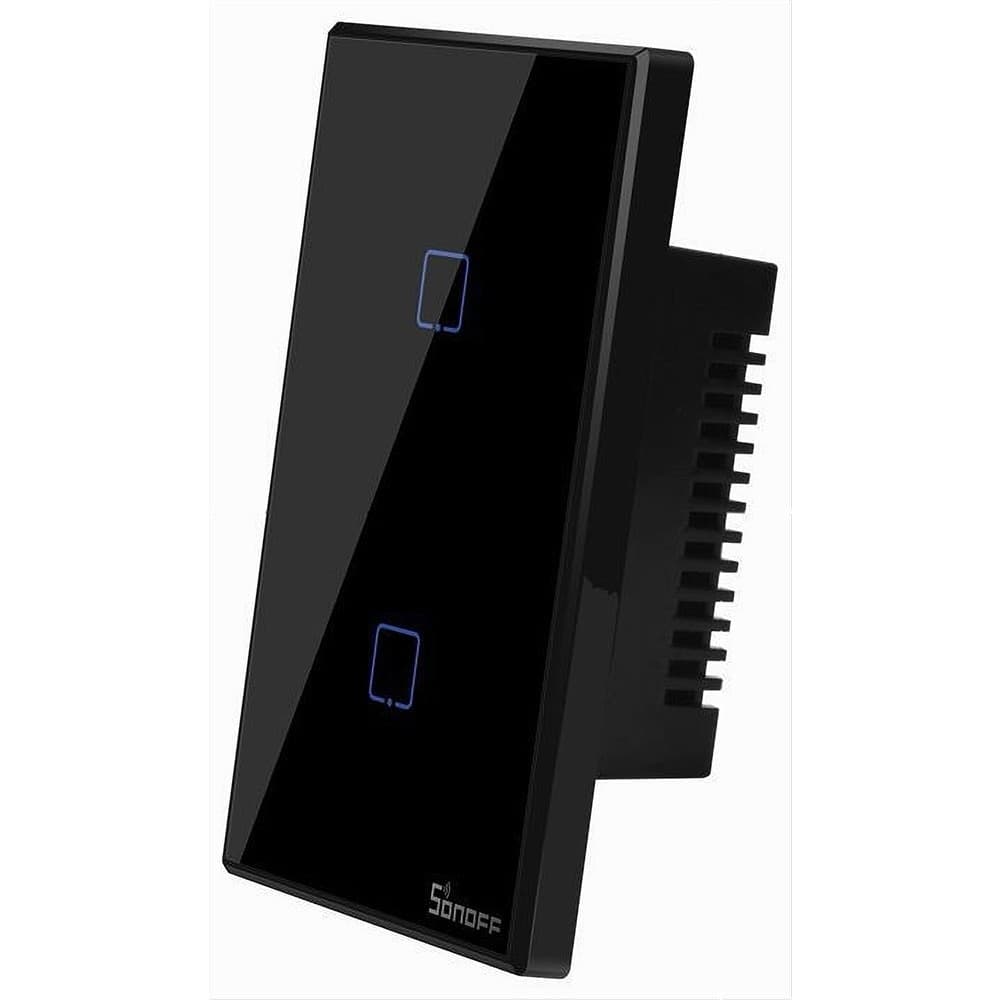 INTERRUTTORE SONOFF SMART 2 CANALE CONTROLLER WIRELESS PLACCA TOUCH DOMOTICA T3US2C in Spine intelligenti e telecomandate Trade Shop italia - Napoli, commercioVirtuoso.it
