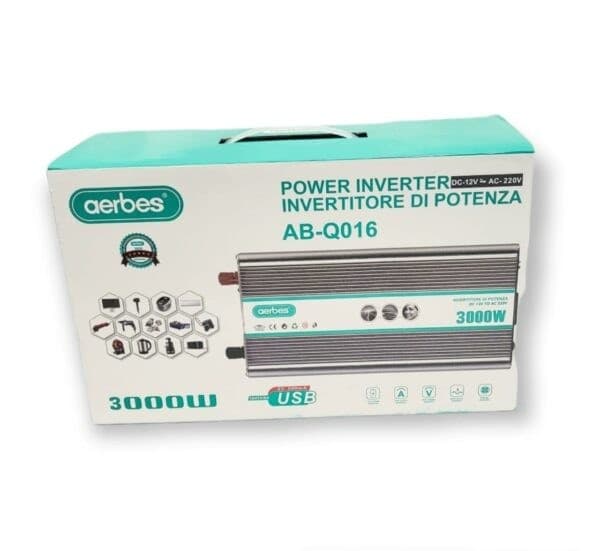 Inverter Di Potenza 2000W 3000W 4000W 5000W USB Trasforma 12V A 220V Aerbes Elettronica/Elettronica per veicoli/Accessori/Accessori audio e video/Invertitori di corrente Zencoccostore - Formia, Commerciovirtuoso.it