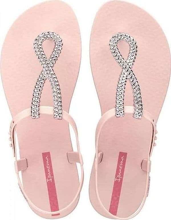 Sandali Ipanema Class Twist Donna Rosa Chiaro con dettaglio metallizzato e suola decorata