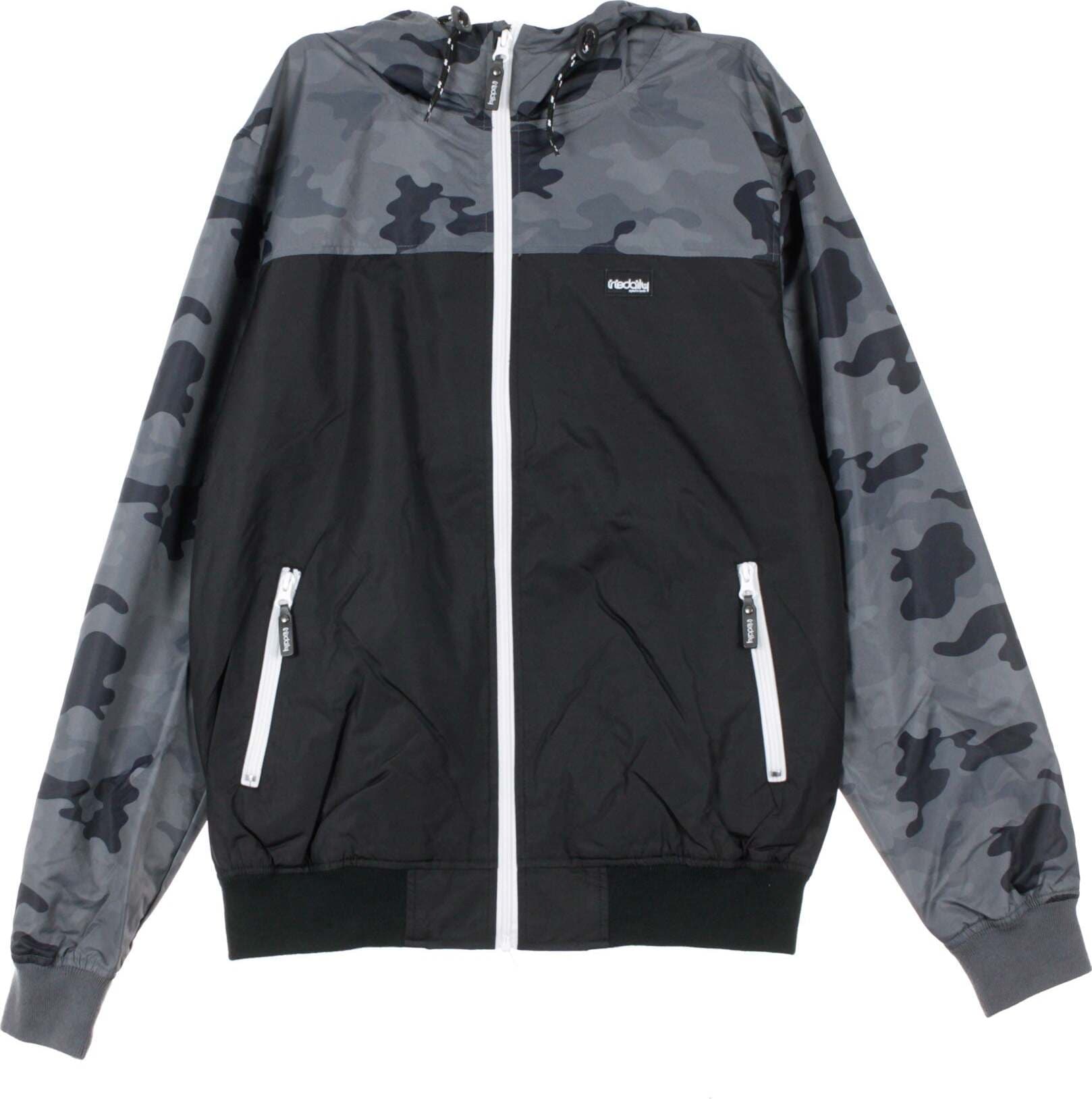IRIEDAILY-Giacca-a-Vento-Uomo-Auf-Deck-Jacket-Camo-Black-da-uomo
