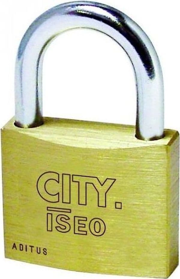 ISEO---LUCCHETTO-IN-OTTONE-ARCO-CORTO-CITY-ADITUS-2-CHIAVI-30MM