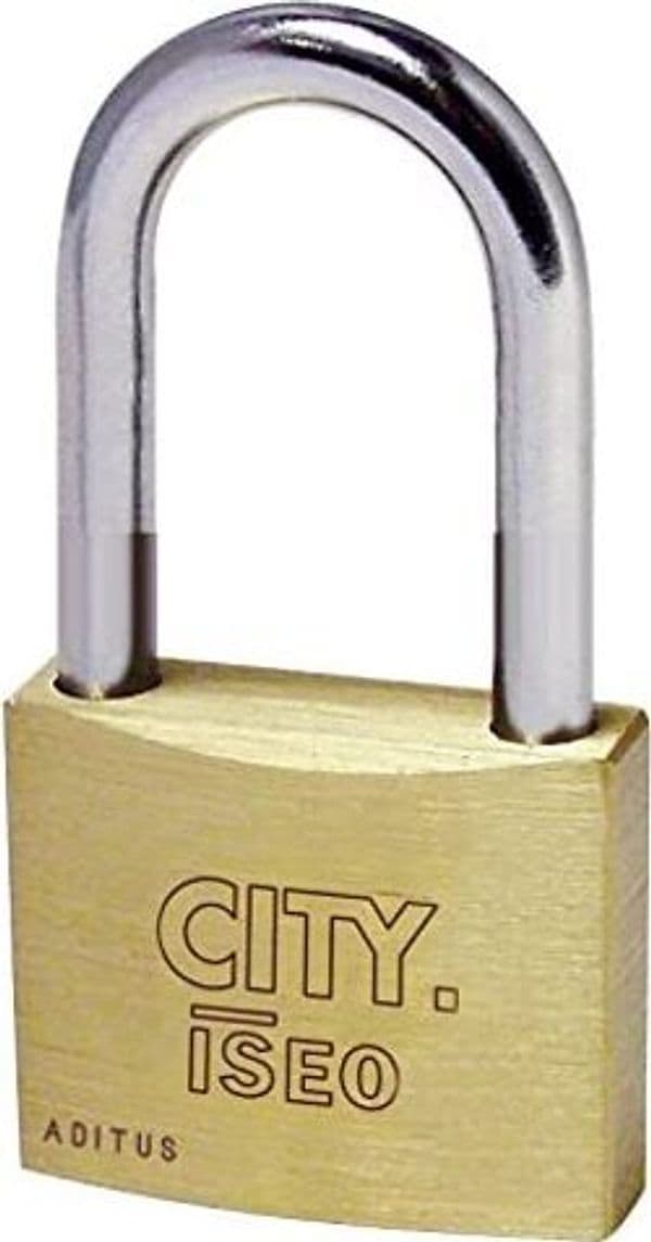 ISEO---LUCCHETTO-IN-OTTONE-ARCO-LUNGO-CITY-2-CHIAVI-30MM