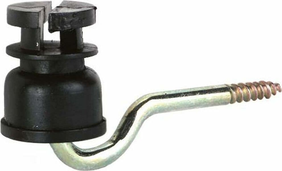 Isolatore a fessura nero 5,3mm confezione da 15 pezzi in Cancelli e recinti GardenStore - Novellara, commercioVirtuoso.it