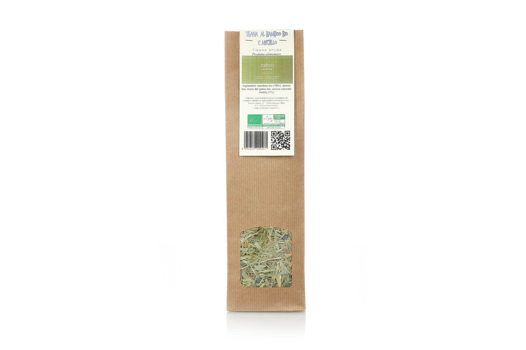 Tisana di bambù bio e frutti rossi 50gr in Infusi e tisane alle erbe Italboo - Stazzano, commercioVirtuoso.it