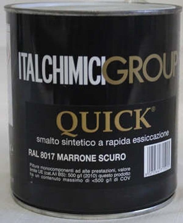 ITALCHIMICIGROUP-QUICK---SMALTO-SINTETICO-A-RAPIDA-ESSICCAZIONE-750-ML-MARRONE-SCURO-RAL-8017