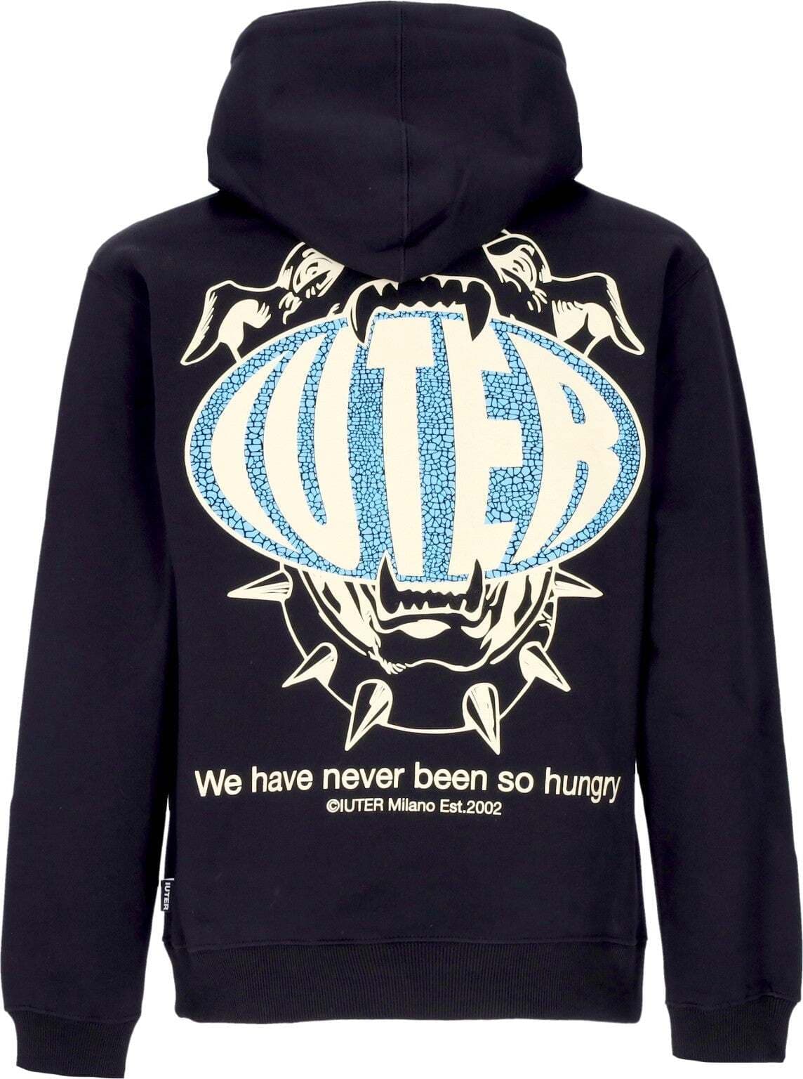 IUTER-Felpa-Cappuccio-Uomo-Hungry-Hoodie-Black-da-uomo