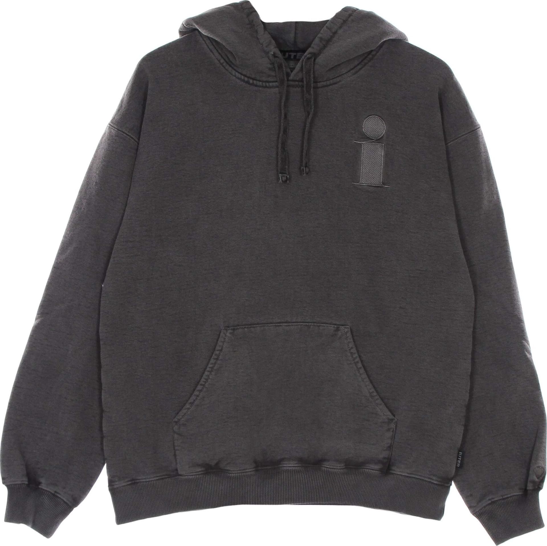 IUTER-Felpa-Cappuccio-Uomo-Monogram-Hoodie-Black-da-uomo