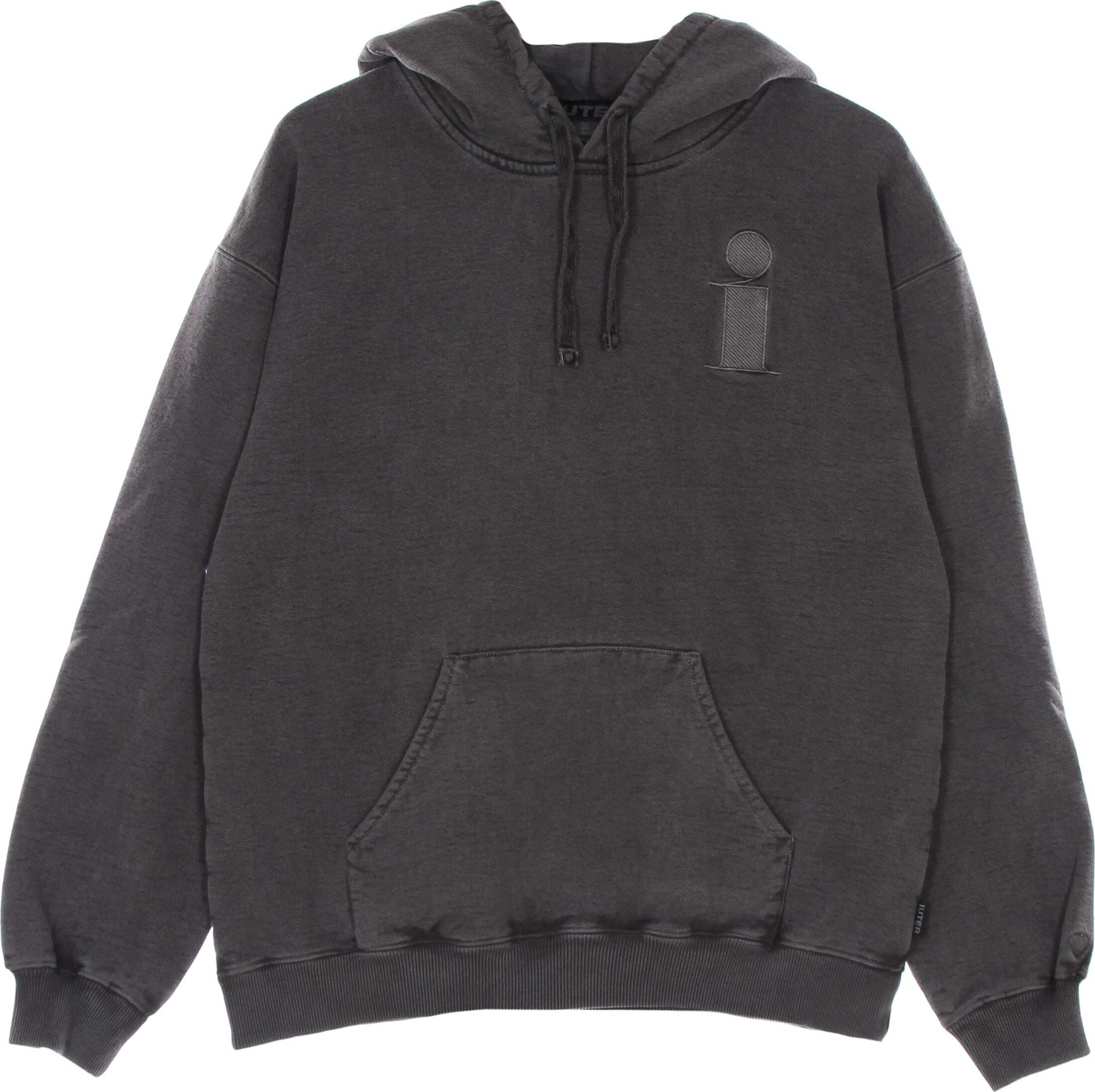 IUTER-Felpa-Cappuccio-Uomo-Monogram-Hoodie-Black-da-uomo